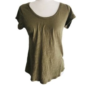 Banana Republic Small Blouse Olive Green T-shirt